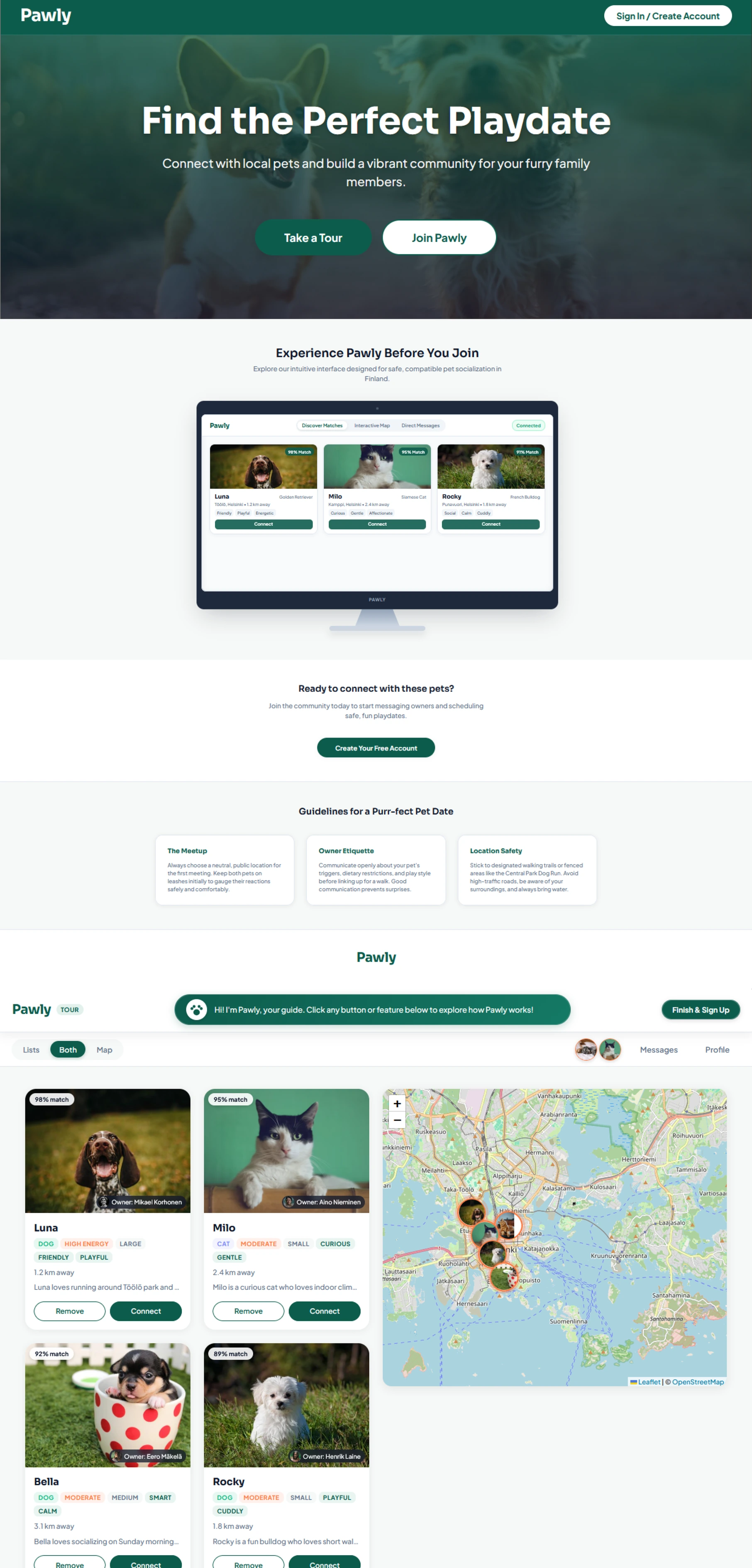 Pawly Web Landing Page